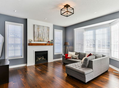 grey painted living room